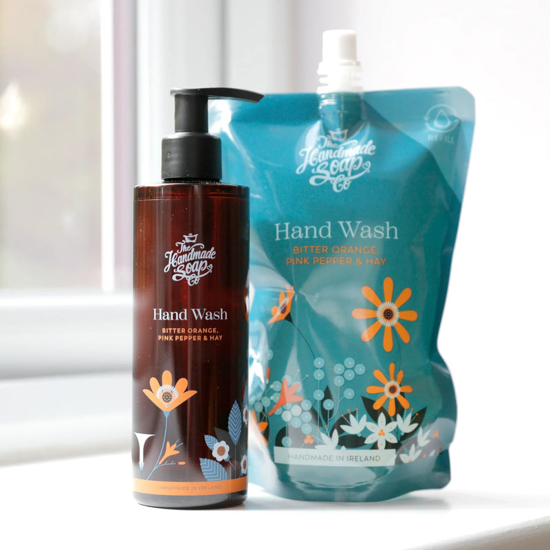 عبوة إعادة تعبئة غسول اليدين - البرتقال المر، الفلفل الوردي والتبن | ٥٠٠ مل