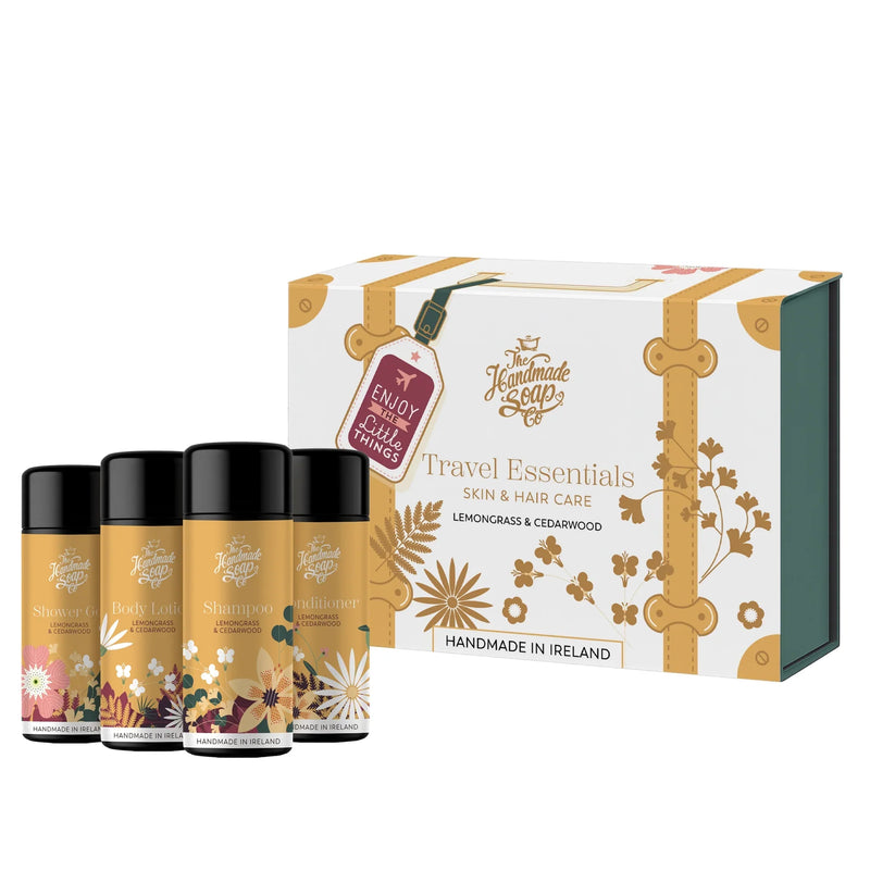 حقيبة سفر - أساسيات العناية بالجسم | ٤ × ٥٠ مل